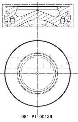  081PI00129001 MAHLE Поршень