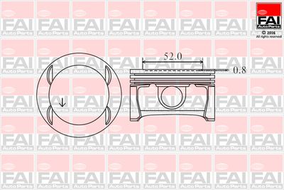  PK11000 FAI AutoParts Поршень