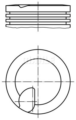  0384100 MAHLE Поршень