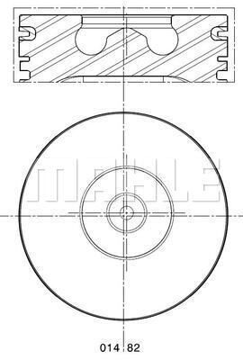  0148202 MAHLE Поршень