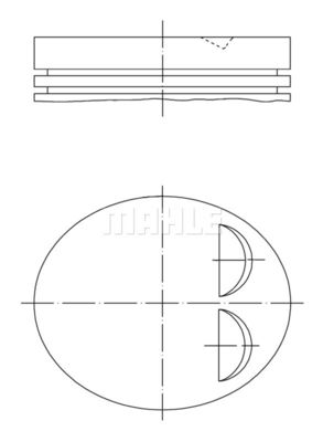  0118401 MAHLE Поршень