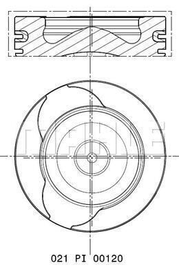  021PI00120000 MAHLE Поршень