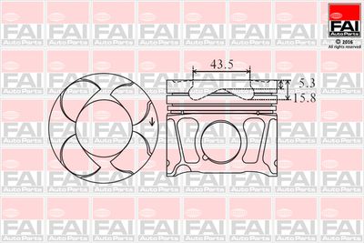  PK8040 FAI AutoParts Поршень