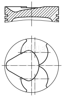  6811902 MAHLE Поршень