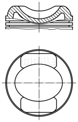  5043700 MAHLE Поршень