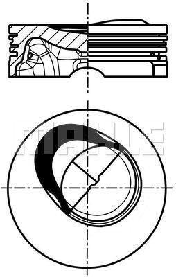  028PI00130000 MAHLE Поршень