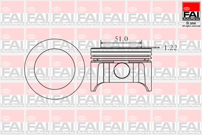  PK9000 FAI AutoParts Поршень