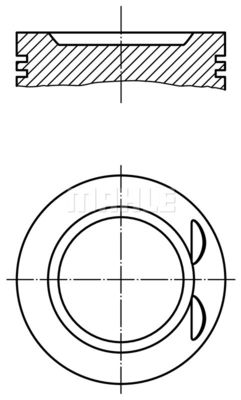  0332100 MAHLE Поршень