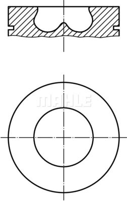  013PI00107002 MAHLE Поршень