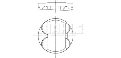  082PI00100001 MAHLE Поршень