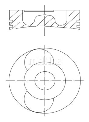  0402203 MAHLE Поршень