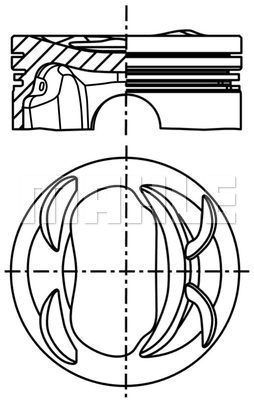  081PI00128000 MAHLE Поршень