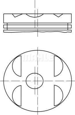  0010411 MAHLE Поршень