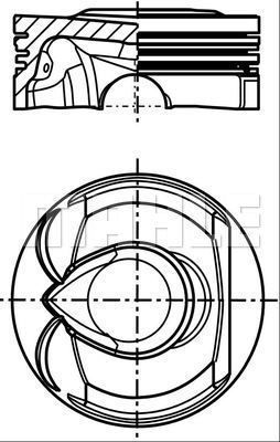  039PI00123000 MAHLE Поршень