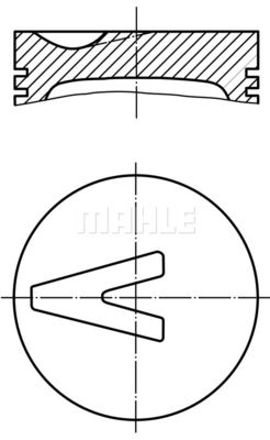  0826201 MAHLE Поршень