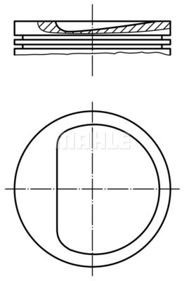  0114500 MAHLE Поршень