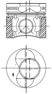  99851600 KOLBENSCHMIDT Поршень