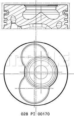  028PI00170001 MAHLE Поршень