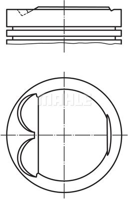  6077701 MAHLE Поршень