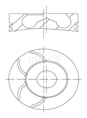  039PI00115001 MAHLE Поршень