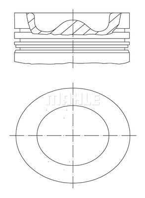  011PI00109002 MAHLE Поршень