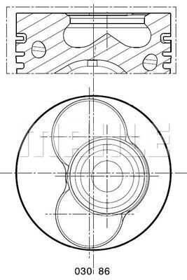  0308612 MAHLE Поршень