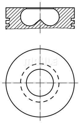  0156901 MAHLE Поршень