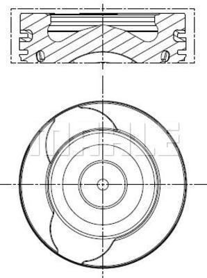  021PI00128000 MAHLE Поршень