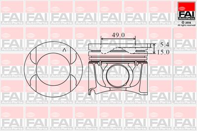  PK20000 FAI AutoParts Поршень