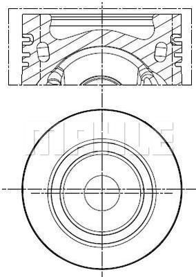  028PI00141000 MAHLE Поршень