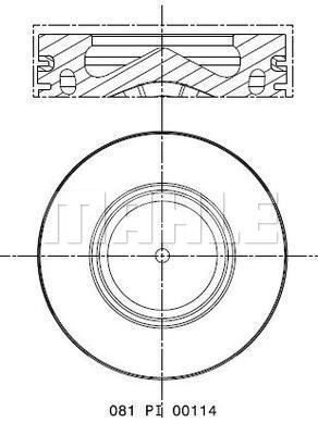  081PI00114001 MAHLE Поршень