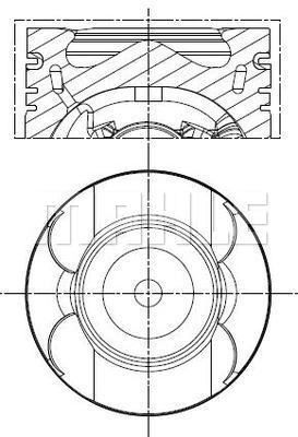  001PI00133002 MAHLE Поршень