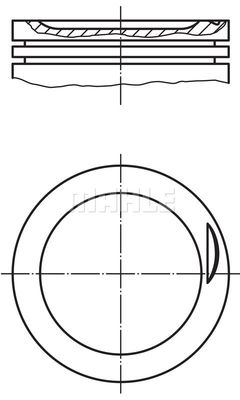  0823401 MAHLE Поршень