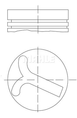  6405700 MAHLE Поршень