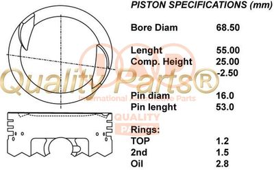  10020062 IAP QUALITY PARTS Поршень