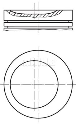  0020303 MAHLE Поршень