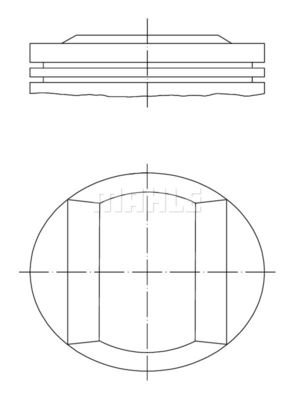  0052102 MAHLE Поршень