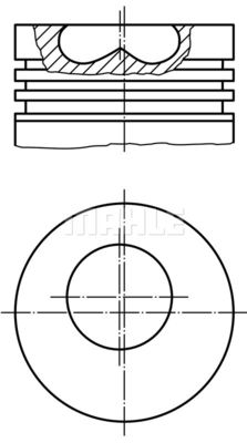  0090701 MAHLE Поршень