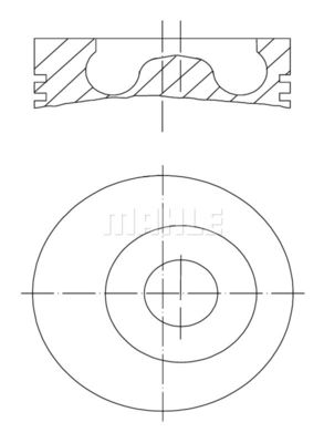  0150503 MAHLE Поршень