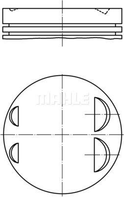  0831902 MAHLE Поршень