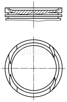  028PI00136000 MAHLE Поршень