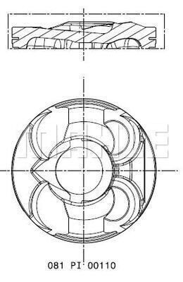  081PI00110001 MAHLE Поршень