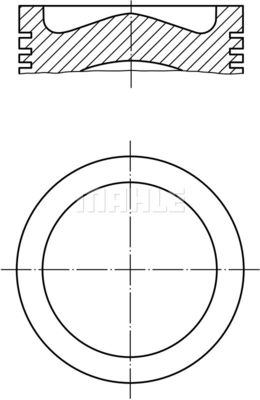  039PI00125001 MAHLE Поршень