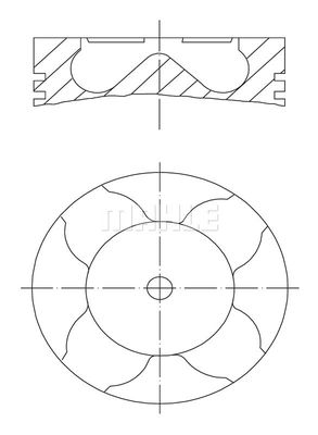  081PI00103000 MAHLE Поршень