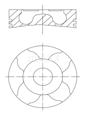  0100401 MAHLE Поршень