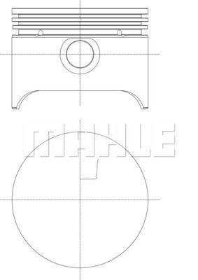  013PI00153002 MAHLE Поршень