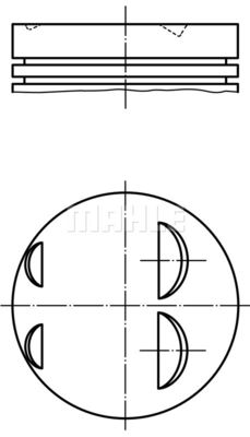  0220502 MAHLE Поршень