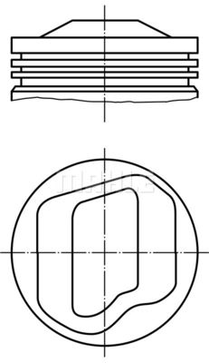  0827500 MAHLE Поршень