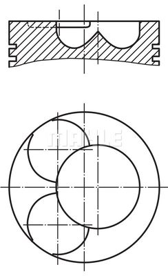  0349011 MAHLE Поршень