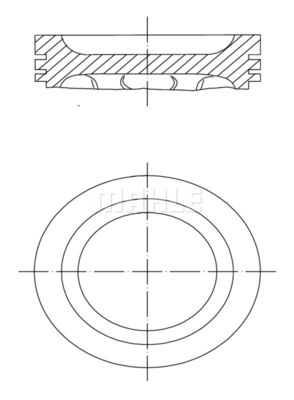  2220102 MAHLE Поршень